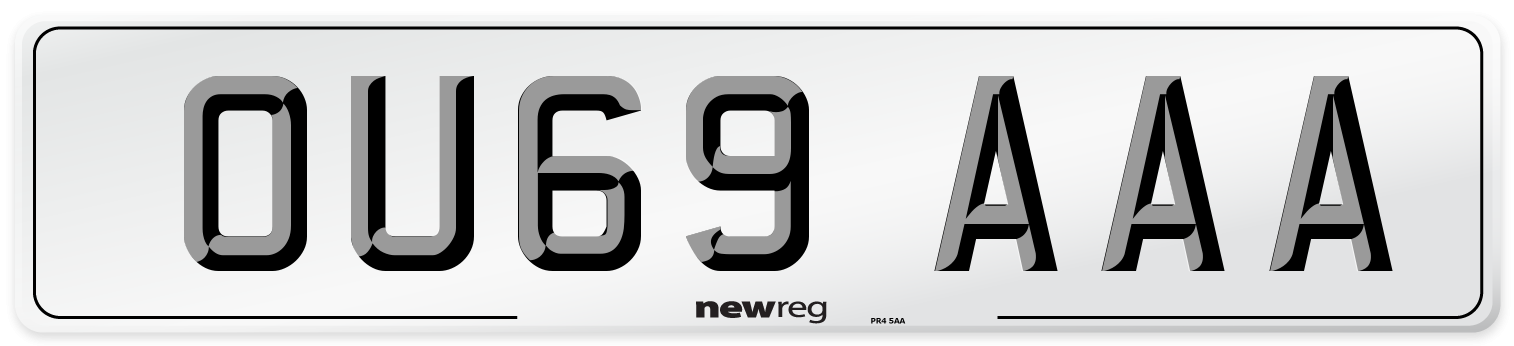 OU69 AAA Number Plate from New Reg